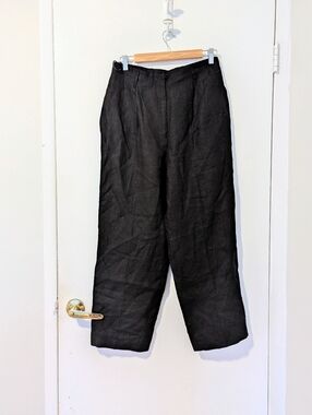 Vintage 100% Linen Wide Leg Pants 29